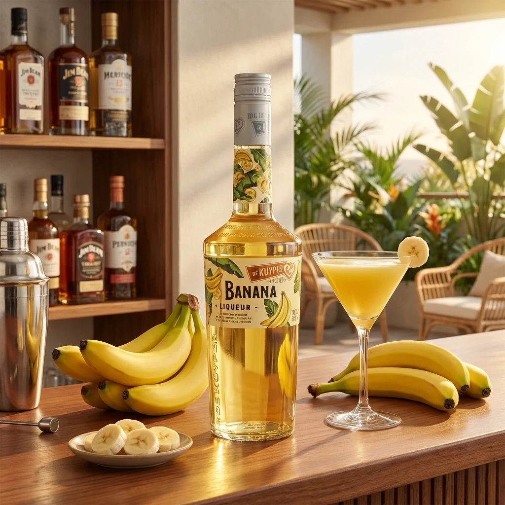De Kuyper Liqueur Creme de Bananes 70 cl 63309 by DEKUYPER color Svart