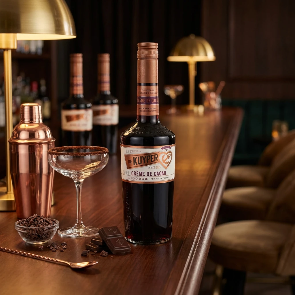 De Kuyper Liqueur Creme de Cacao Brown 70 cl 63211 by DEKUYPER color Svart