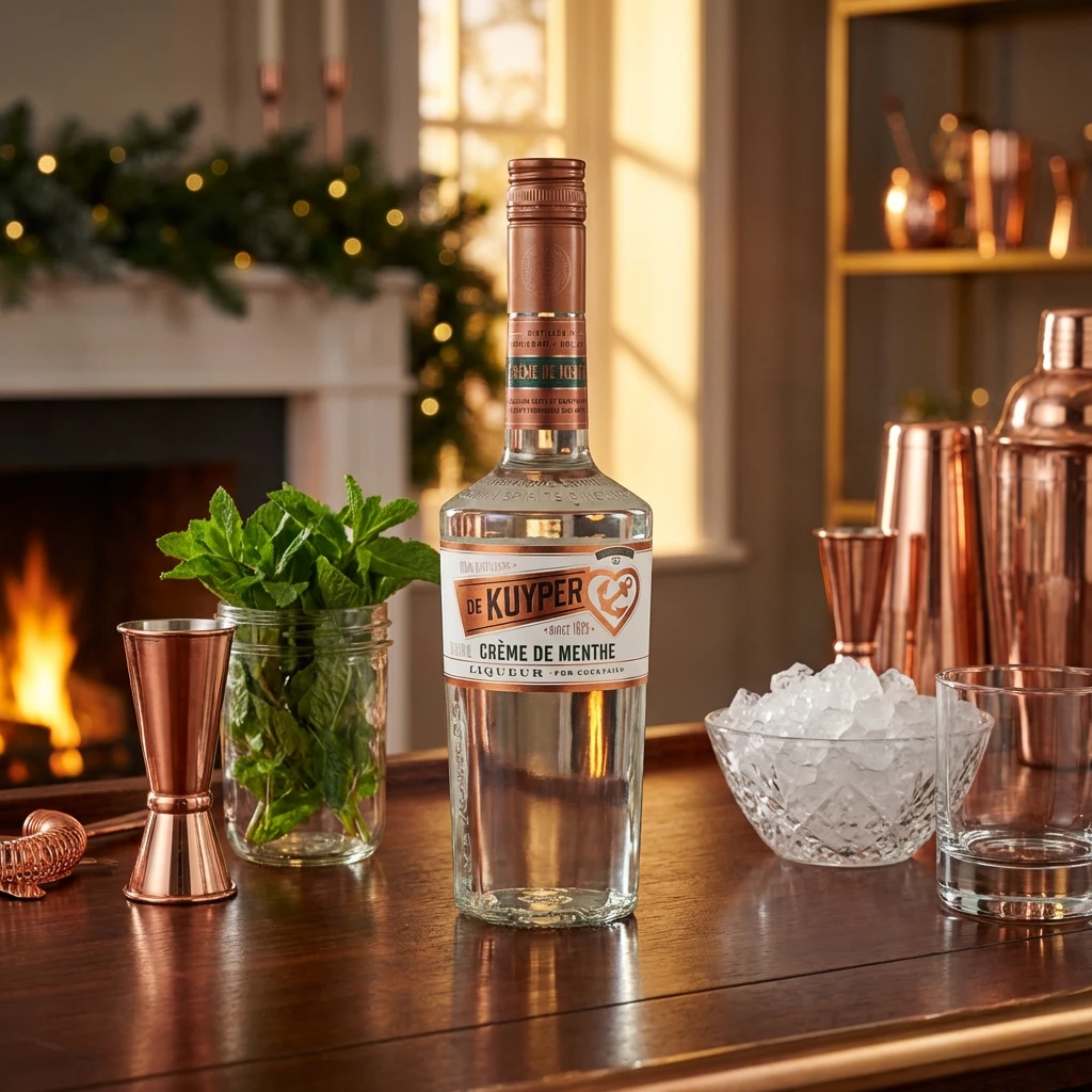 De Kuyper Liqueur Creme de Menthe White 70 cl 63267 by DEKUYPER color Svart