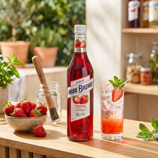 Marie Brizard Sirop de Fraise Erdbeersirup 70 cl 61070 by MARIEBRIZA color Svart