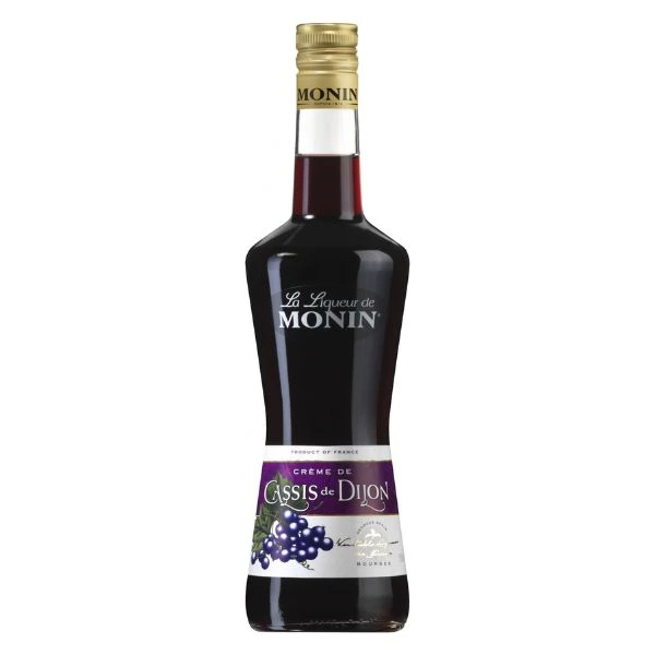 Monin Likör Creme de Cassis / Solbeere FL 70 63024 by MONIN color Svart
