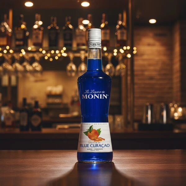 Monin Likör Curacao Blue FL 70 63021 by MONIN color Svart