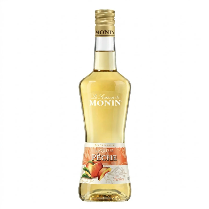 Monin Likör Pfirsich / Fersken FL 70 63027 by MONIN color Svart