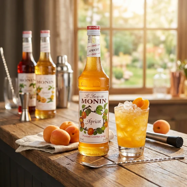 Monin Sirup Aprikose /Abrikos FL 70 61012 by MONIN color Svart