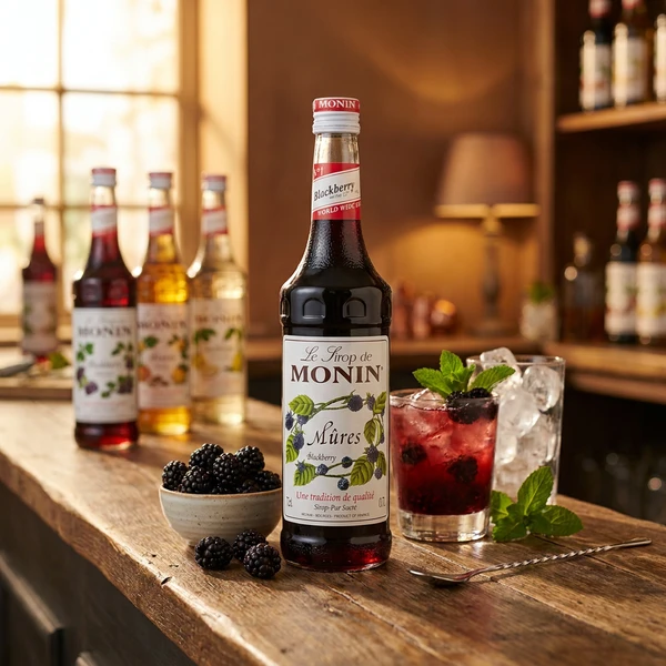 Monin Sirup Blackberry / Brombeere FL 70 61016 by MONIN color Svart