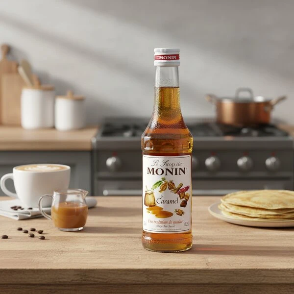 Monin Sirup Caramel / Karamel FL 25 61090 by MONIN color Svart