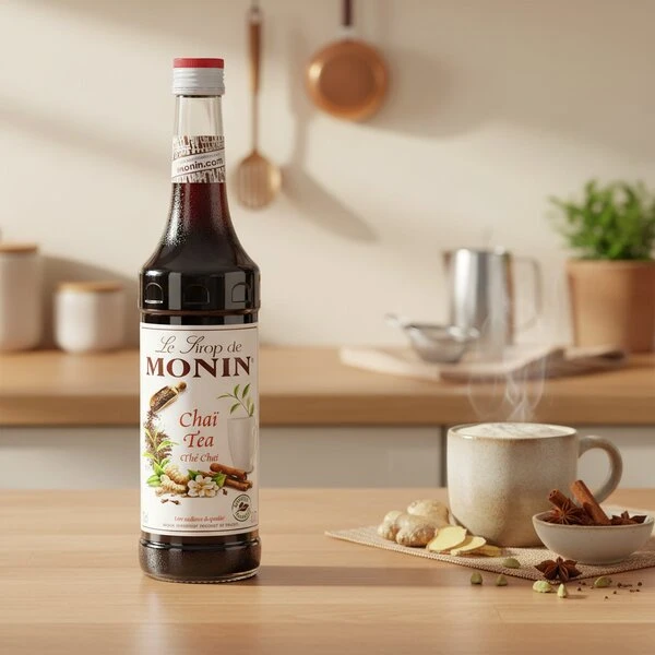 Monin Sirup Chai Tee FL 70 61011 by MONIN color Svart