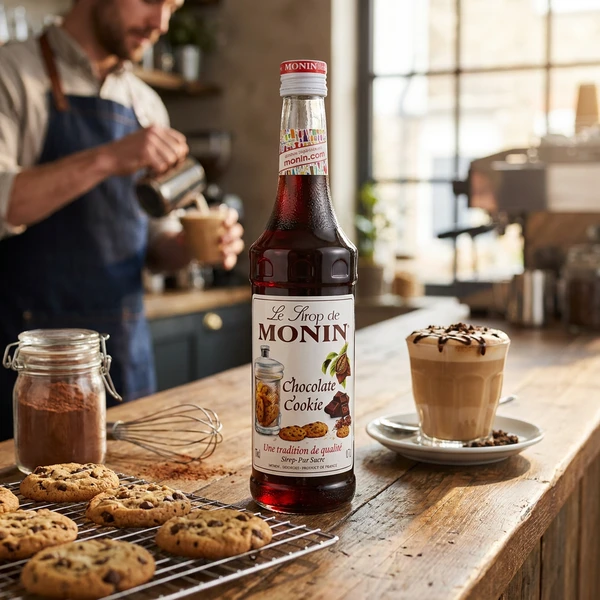 Monin Sirup Schokoladenkeks / Schokoladenkuchen FL 70 61172 by MONIN color Svart