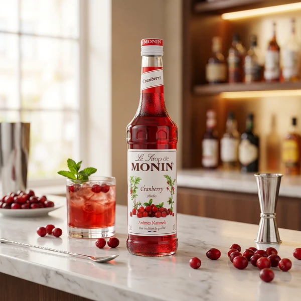 Monin Sirup Preiselbeere / Cranberry FL 70 61174 by MONIN color Svart