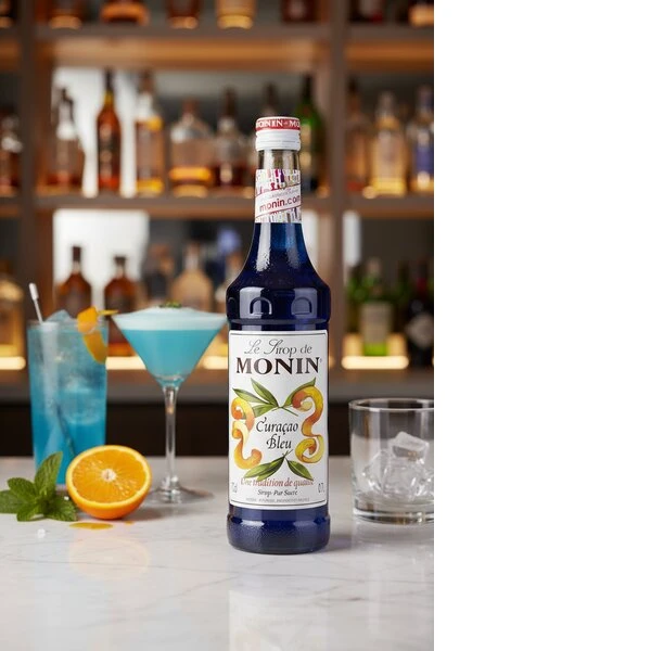 Monin Sirup Curacao Blue / Curacao Blå FL 70 61019 by MONIN color Blauw
