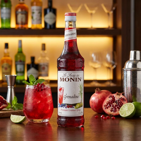 Monin Sirup Grenadine Rot FL 70 61025 by MONIN color Svart