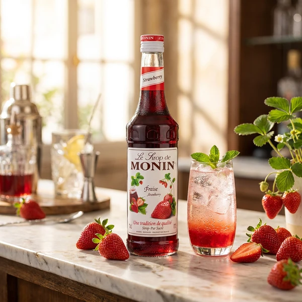 Monin Sirup Erdbeere / Strawberry FL 70 61033 by MONIN color Svart