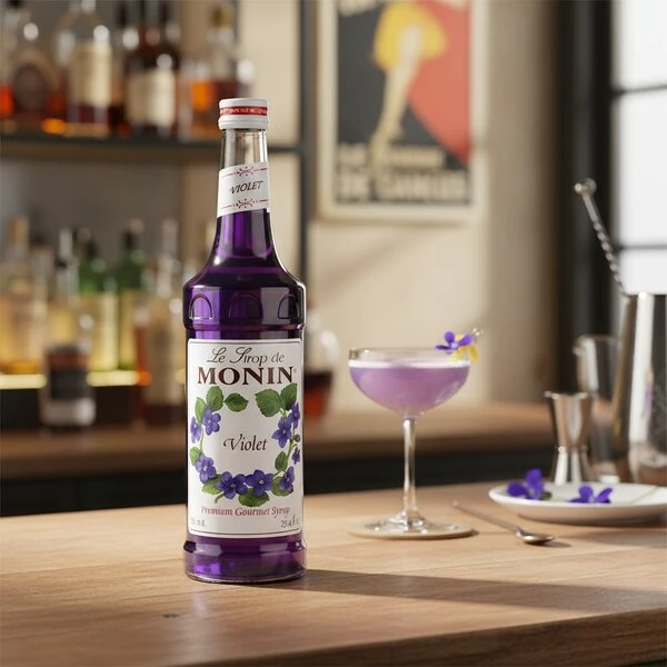 Monin Sirup Violett / Viol FL 70 61131 by MONIN color Svart
