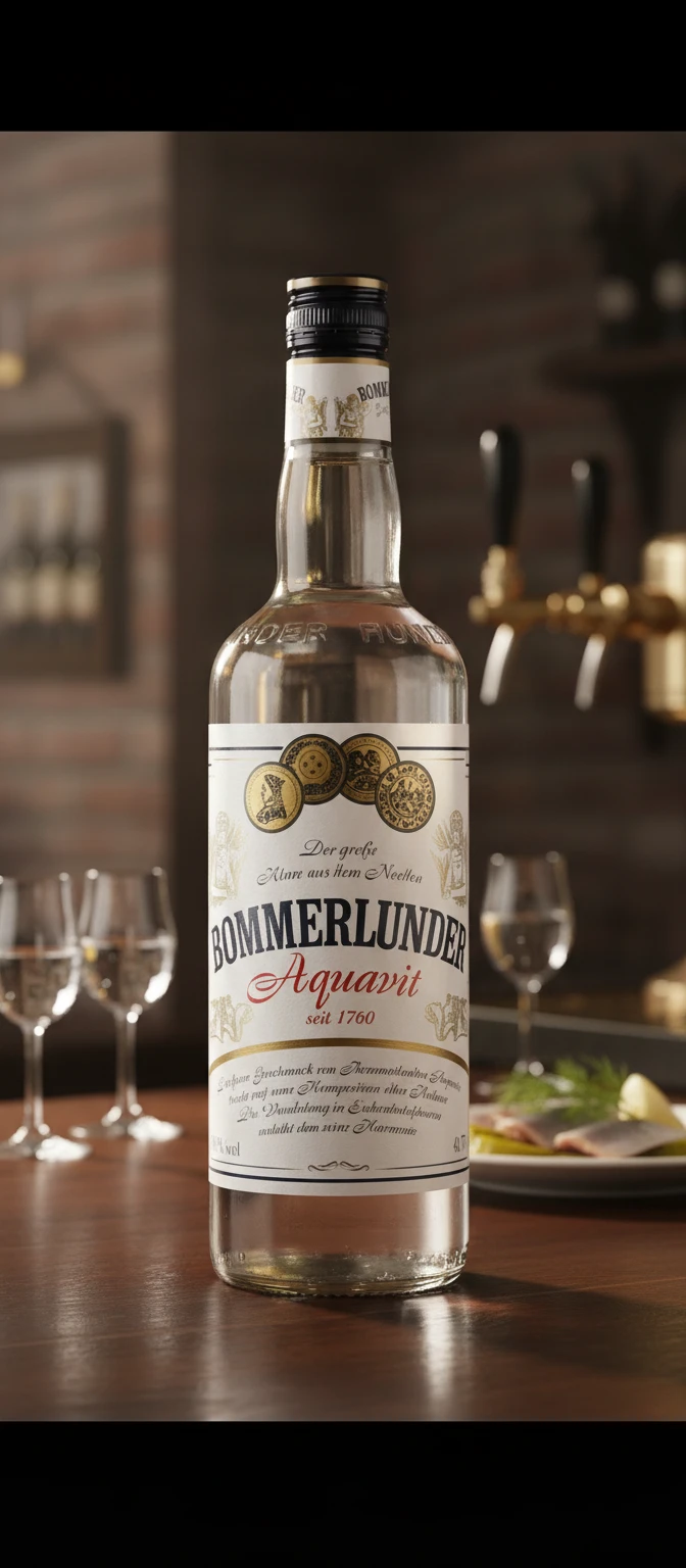 Bommerlunder Aquavit 70 cl 62156 by BOMMERLUND color Svart