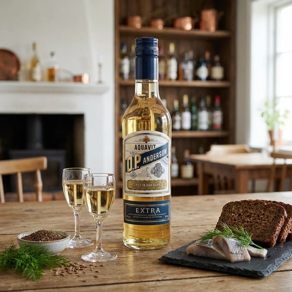 O.P. Anderson Extra Aquavit FL 70 62017 by OPANDERSON color Svart