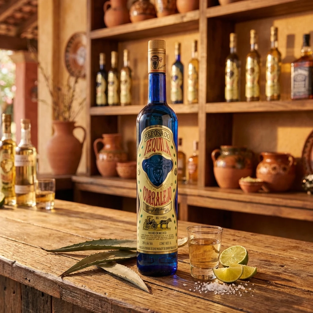 Corralejo Tequila Reposado FL 70 53035 by CORRALEJO color Svart