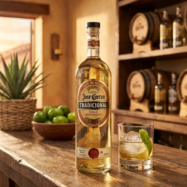 José Cuervo Tequila Tradicional Gold Reposado FL 70 53016 by JOSECUERVO color Svart