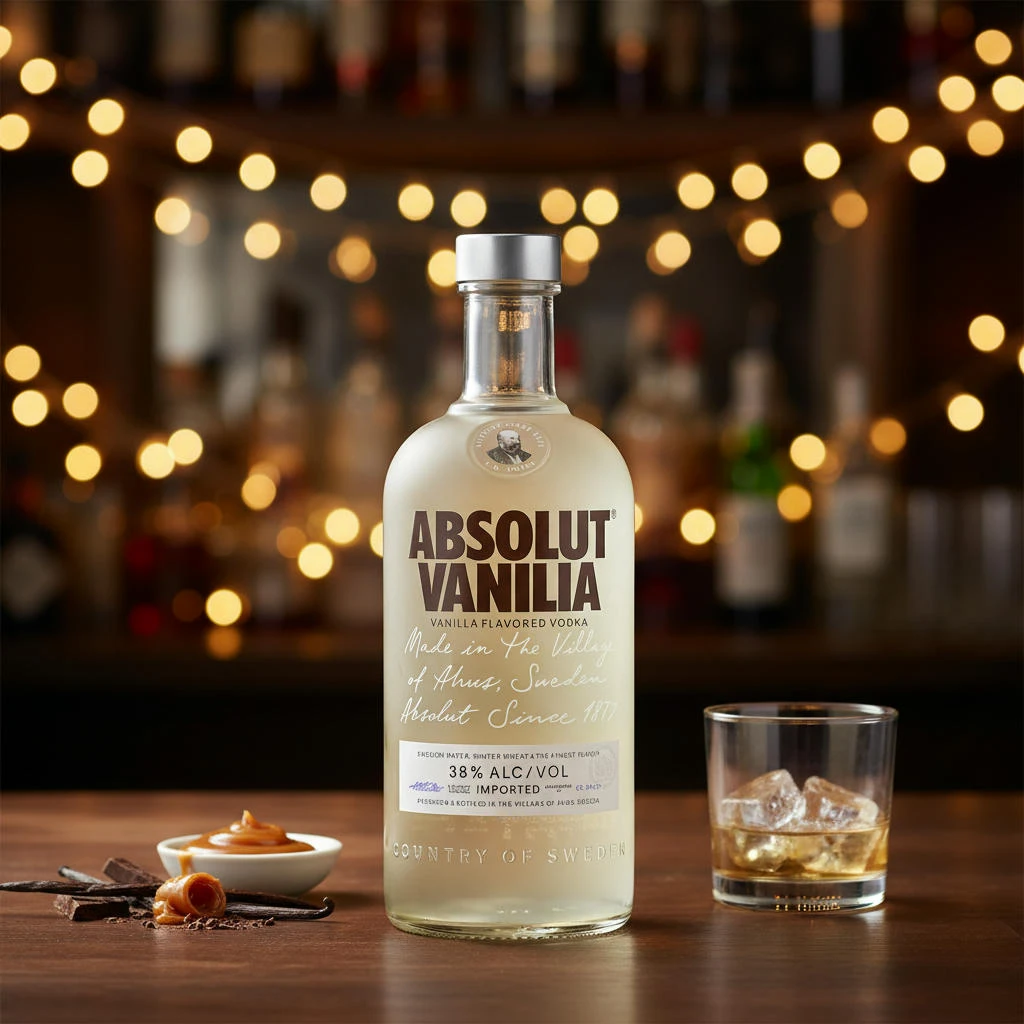 Absolut Vodka Vanilia 70 cl 52058 by ABSOLUT color Svart