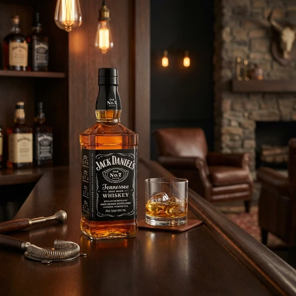Jack Daniel's Old No. 7 Tennessee Whiskey 70 cl 1000153 by JACKDANIEL color Svart