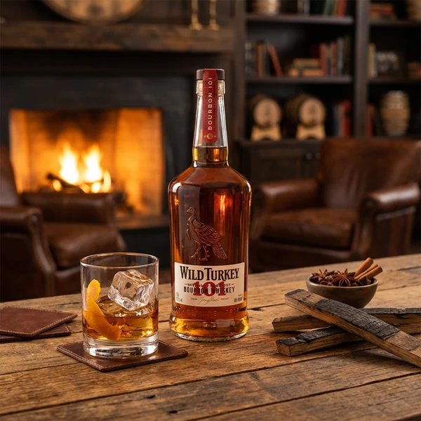 Wild Turkey 101 Bourbon Whiskey 70 cl 1008223 by WILDTURKEY color Svart