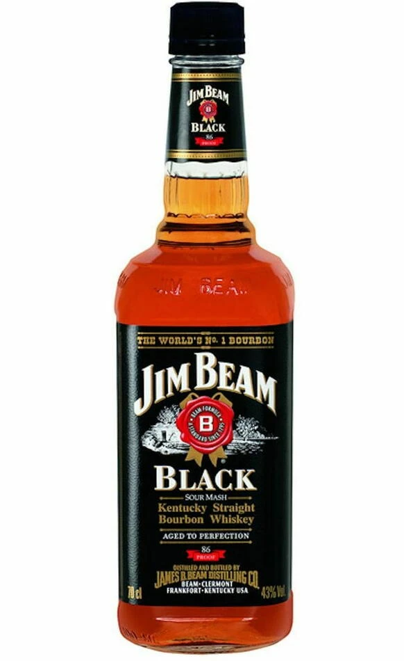 Jim Beam Black Label Bourbon FL 70 58028 by JIMBEAM color Svart