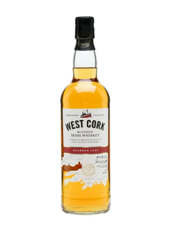 West Cork Bourbon Cask Irish Whiskey FL 70 57059 by WESTCORK color Svart