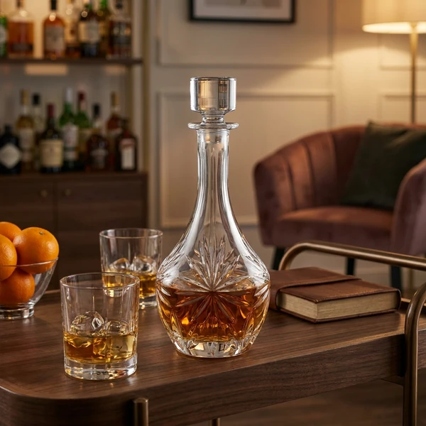 RCR Oasis Decanter Rund 100 cl Glas0265 by RCR Glas color Svart