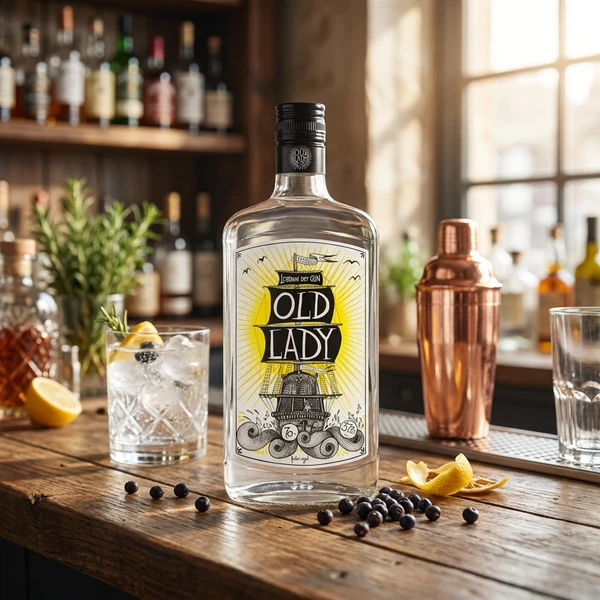 Old Lady's Gin 70 cl 51191 by OLDLADIES color Svart