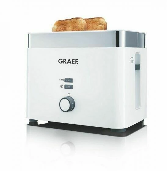 Toaster, 2 Scheiben, 1000W – Weiß GRTO61EU by Graef color Vit