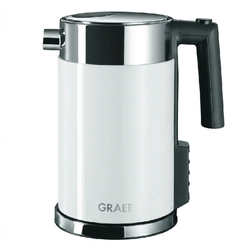 Wasserkocher 1,5 l mit Temperatureinstellung, Weiß GRWK701EU by Graef color Vit