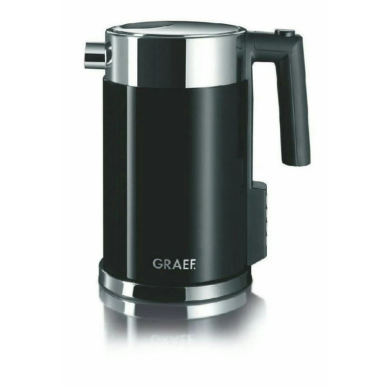 Wasserkocher 1,5 l mit Temperatureinstellung und Kindersicherung GRWK702EU by Graef color Svart