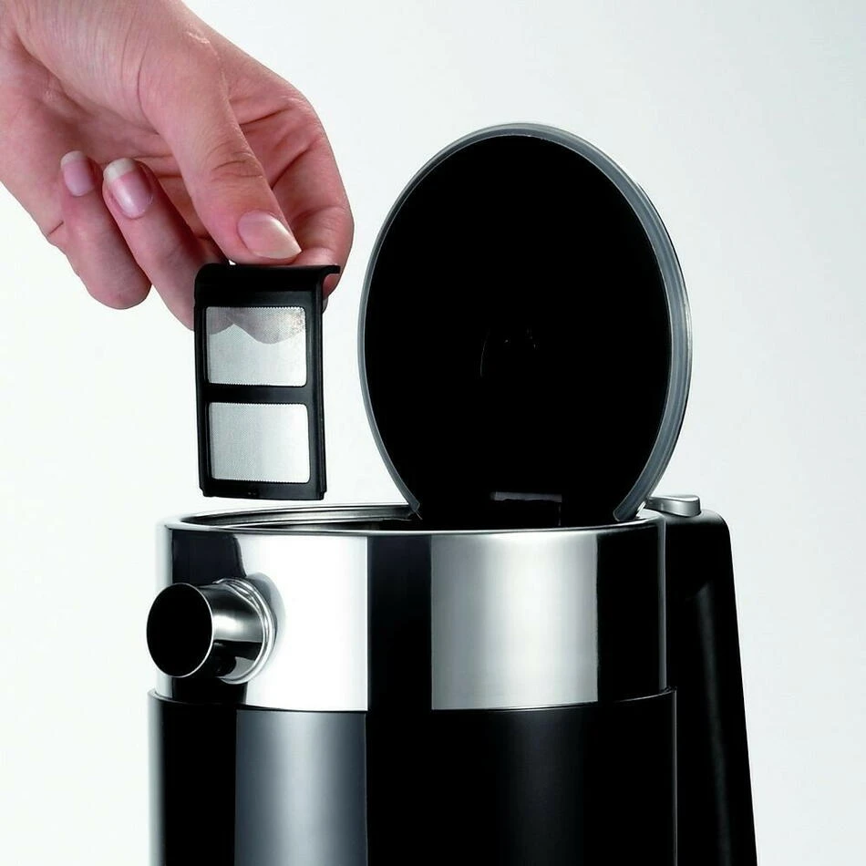 Wasserkocher 1,5 l mit Temperatureinstellung und Kindersicherung GRWK702EU by Graef color Svart