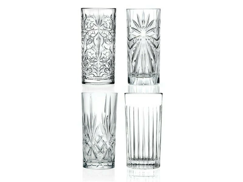 RCR Mixology Highball Gläser (4er-Set) Glas0635 by RCR Glas color Svart