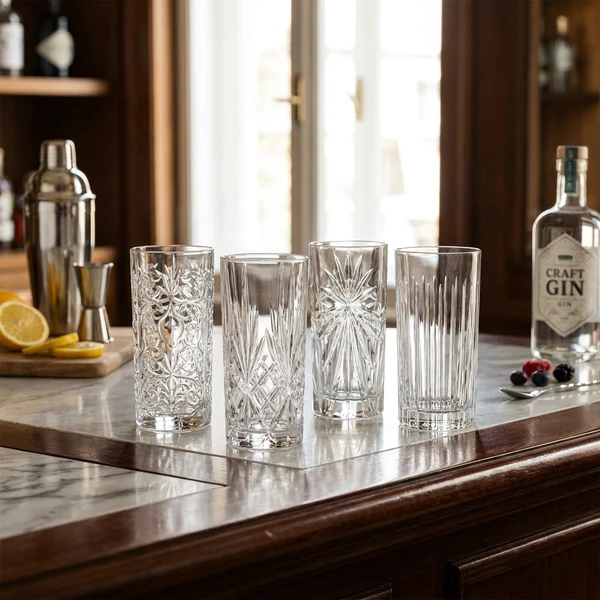 RCR Mixology Highball Gläser (4er-Set) Glas0635 by RCR Glas color Svart