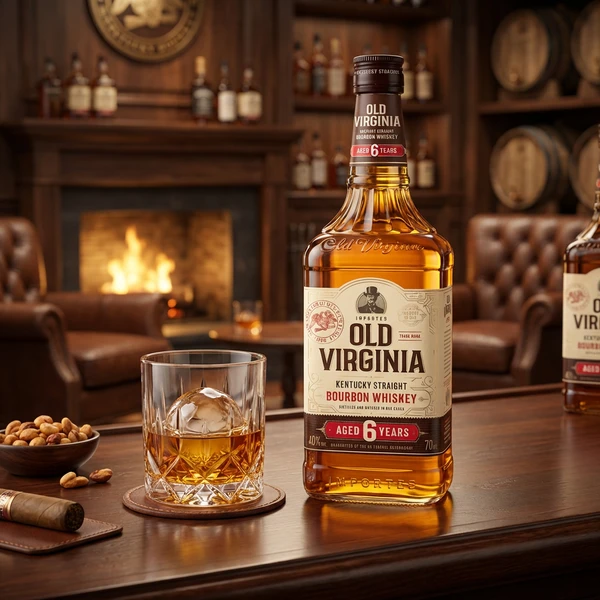 Old Virginia 6 YO Bourbon FL 70 58127 by Old Virgin color Svart