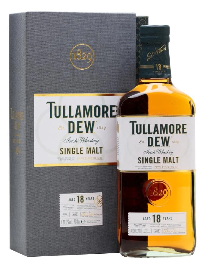 Tullamore DEW 18 YO Irischer Single Malt FL 70 57132 by TULLAMORE color Svart