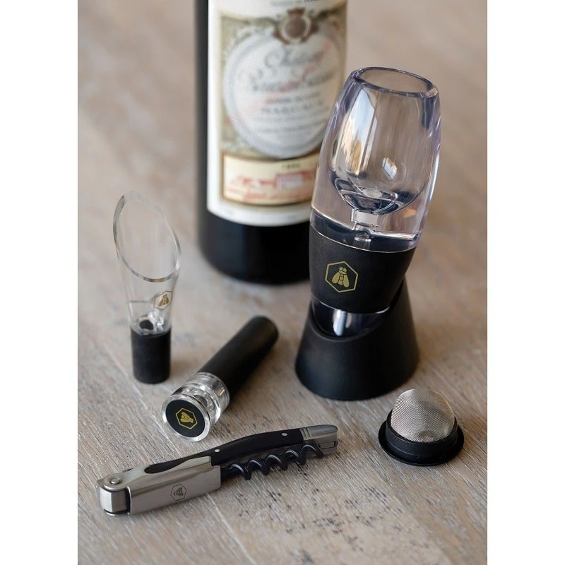 Laguiole VINE AERATOR Geschenkset 4 40268450 by Laguiole color Svart