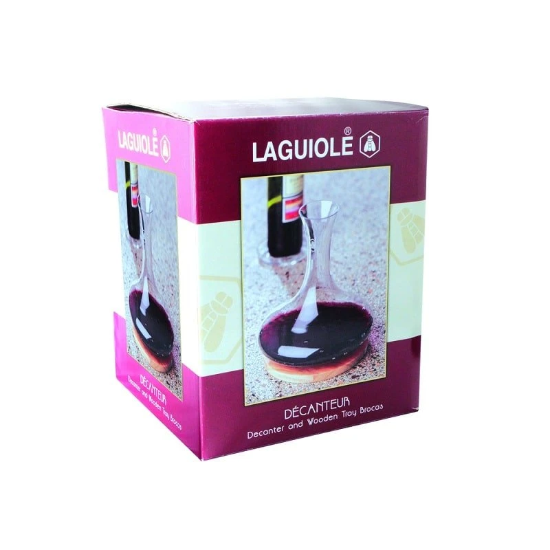 Laguiole Karaffe mit Holzsockel 40268723 by Laguiole color Svart