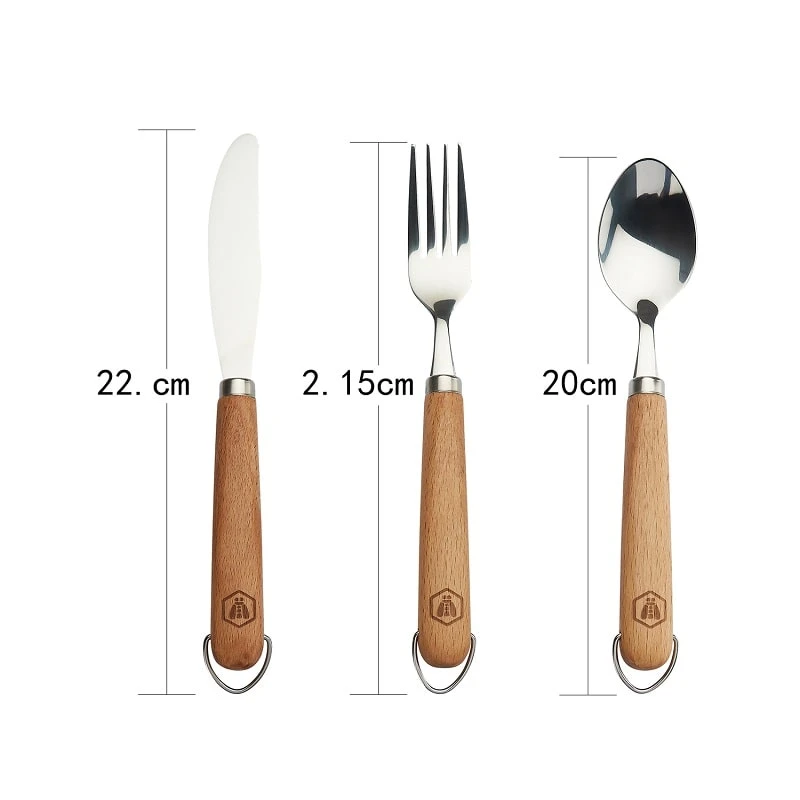 Laguiole Picknick-Besteckset 3-teilig 40268476 by Laguiole color Svart