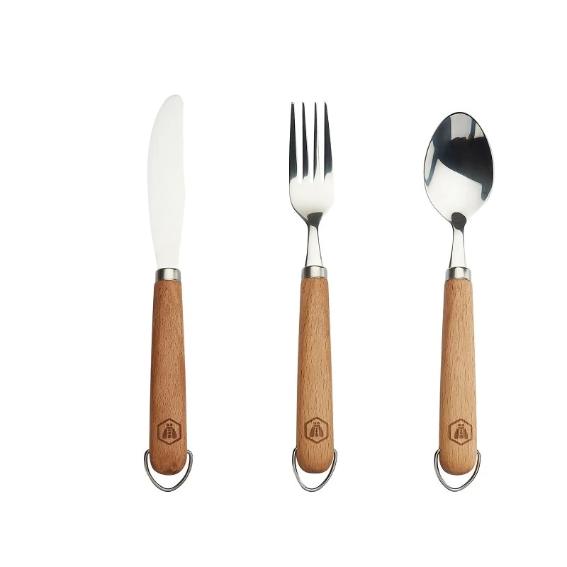 Laguiole Picknick-Besteckset 3-teilig 40268476 by Laguiole color Svart