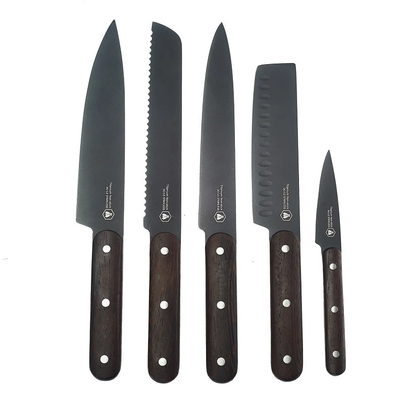 Laguiole Küchenmesser 5-tlg. 40268478 by Laguiole color Svart