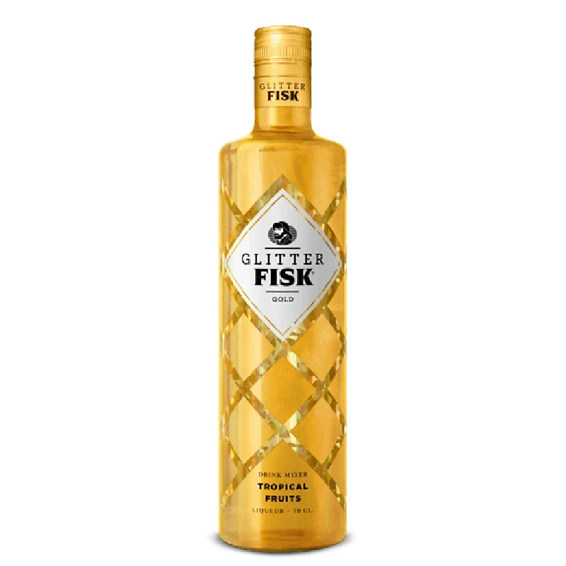 Glitzernder Fisch Gold, Tropische Früchte FL 70 64139 by SMÅ color Svart