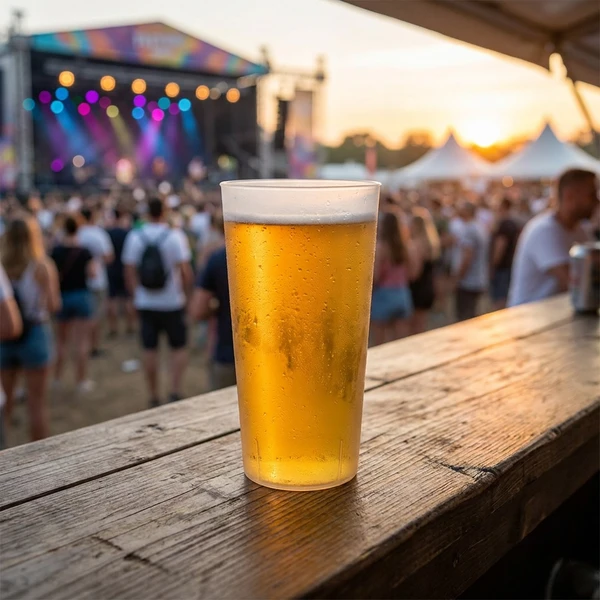 Wiederverwendbare Festivalbecher 40 cl ECO400 by Rbdrinks color Svart
