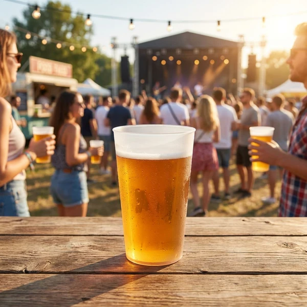 Festivalbecher 30 cl Mehrwegbecher ECO300 by Rbdrinks color Svart
