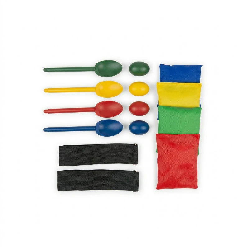Olympiade-Spiel für 4 Personen – Eierlauf & Dreibeinlauf 8002511  color Svart
