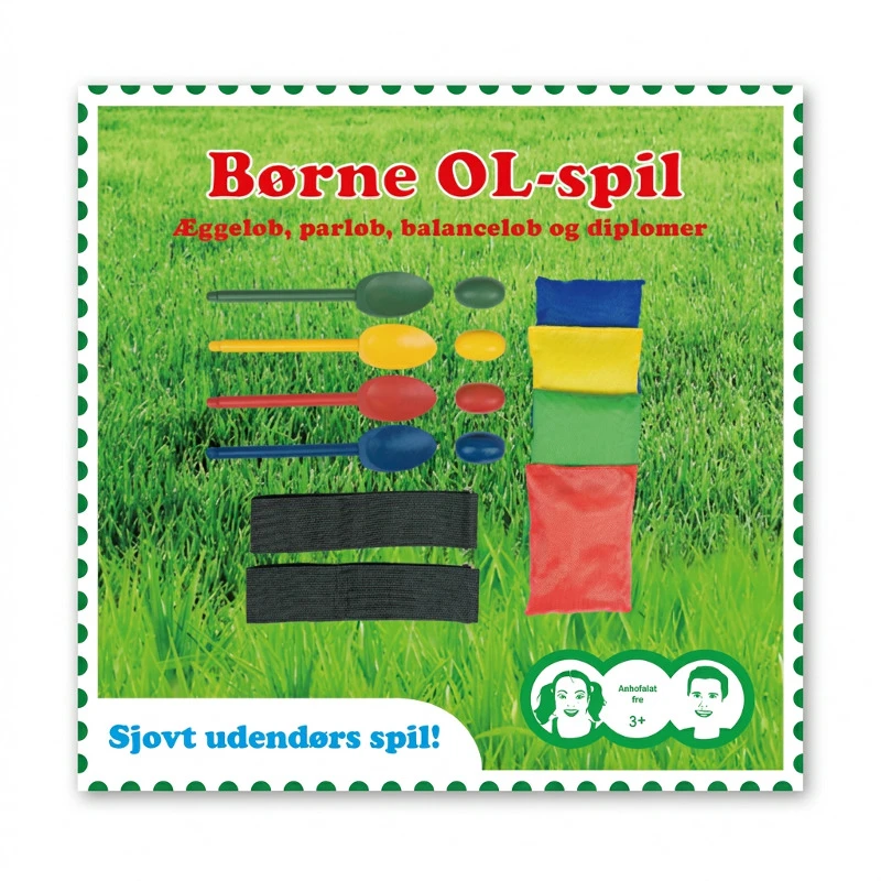Olympiade-Spiel für 4 Personen – Eierlauf & Dreibeinlauf 8002511  color Svart