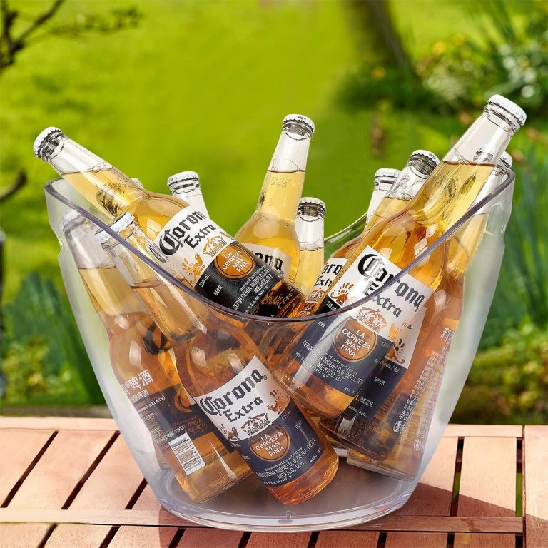 Champagnerkühler Transparent 8 Liter VA27-T by Rbdrinks color Svart