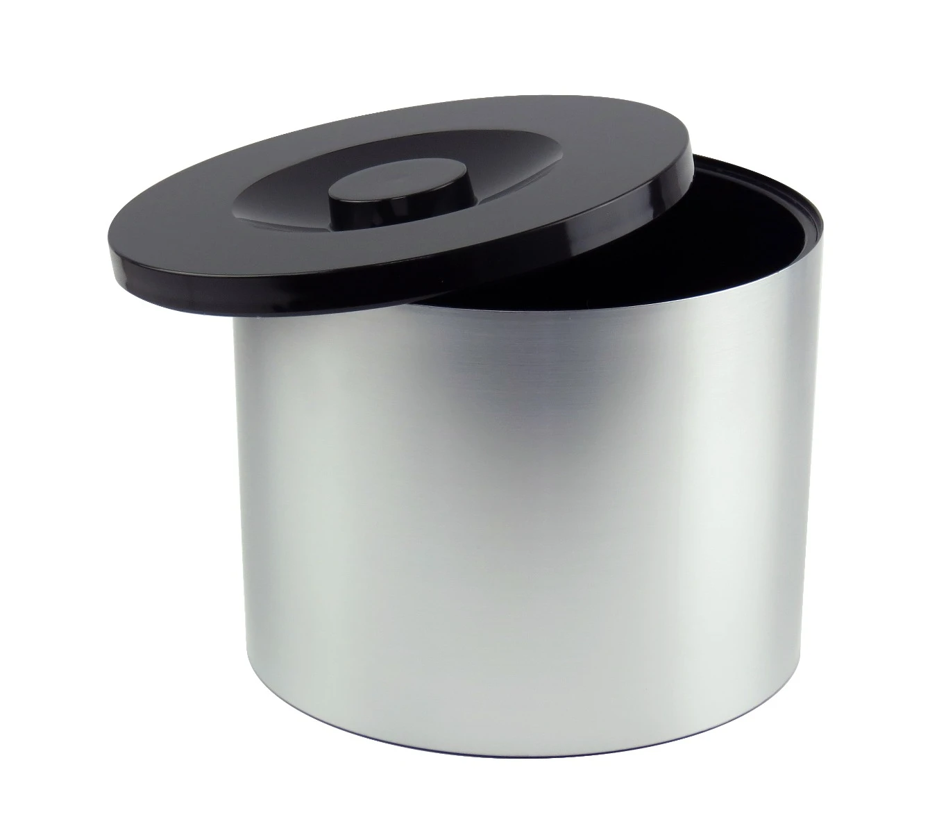 Kleiner Eiseimer mit gebürstetem Aluminium-Effekt 6L 3497 by Beaumont color Silver/svart