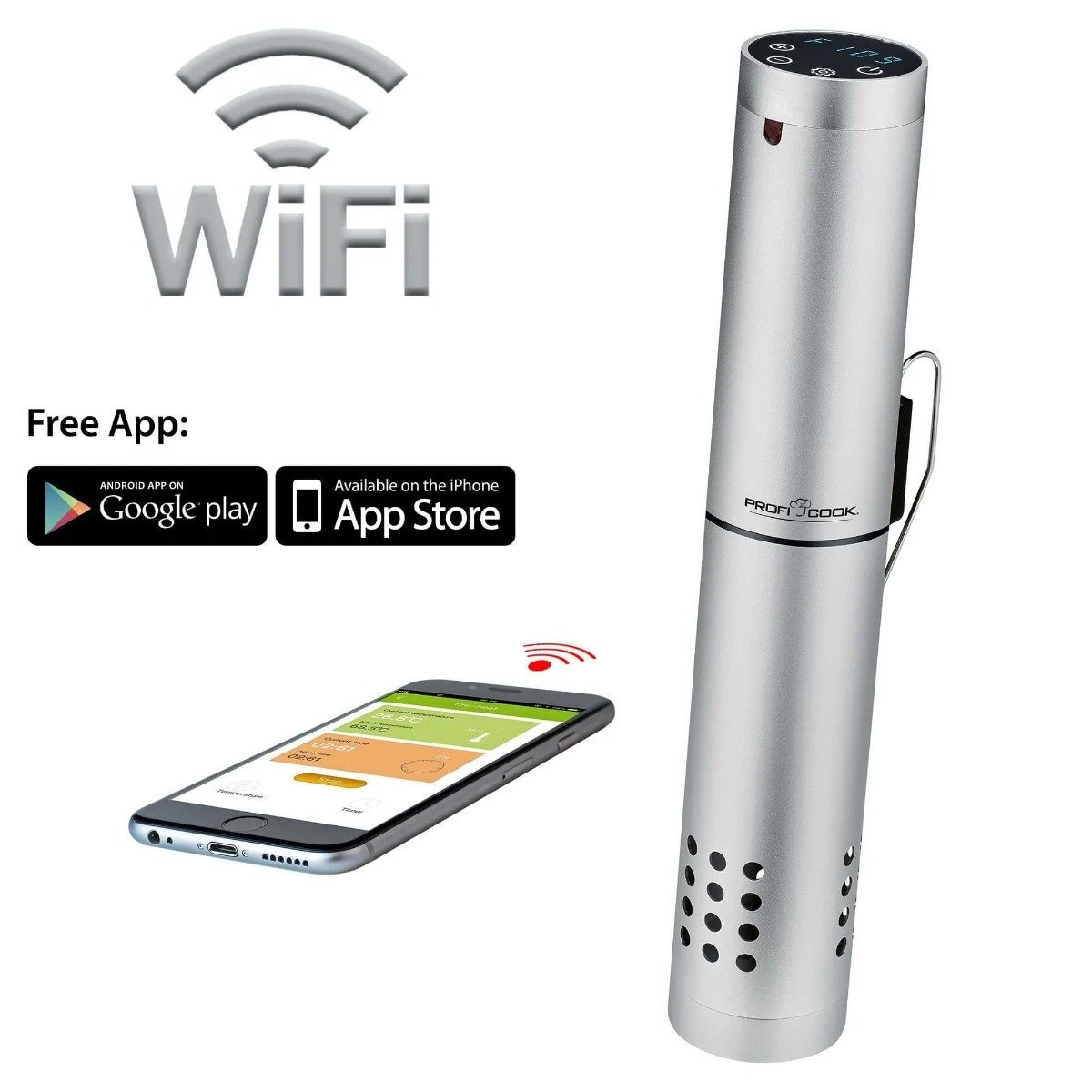 Profi Cook Sous Vide Stick Wifi 21-501159 by Profi Cook color Svart