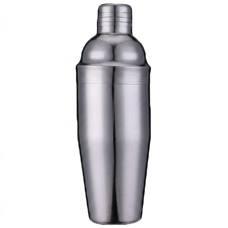 3-teiliger Cocktail-Shaker 750 ml Edelstahl matt CG-75 by Barlife color Silver